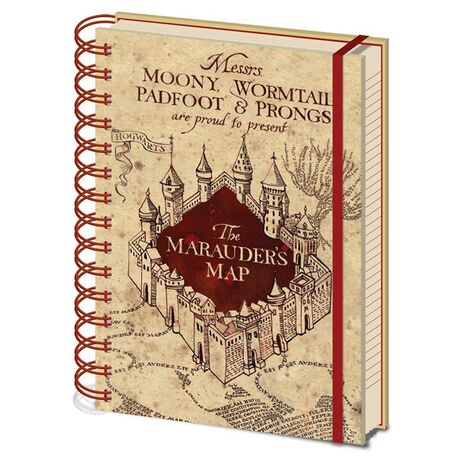 Harry Potter Notebook A5 Marauders Map