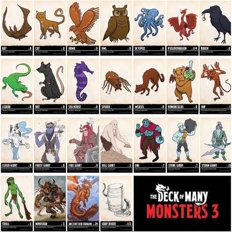 The Deck of Many Monsters 3 5e