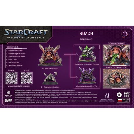 StarCraft: The Miniatures Game - Roach - Zerg - Expansion Set