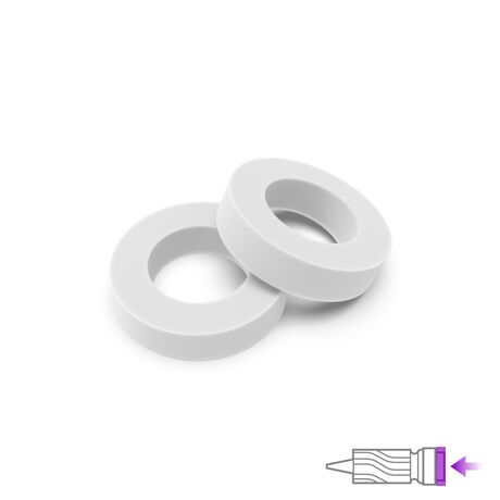 White O-Rings for Nozzle - Mobius Airbrush