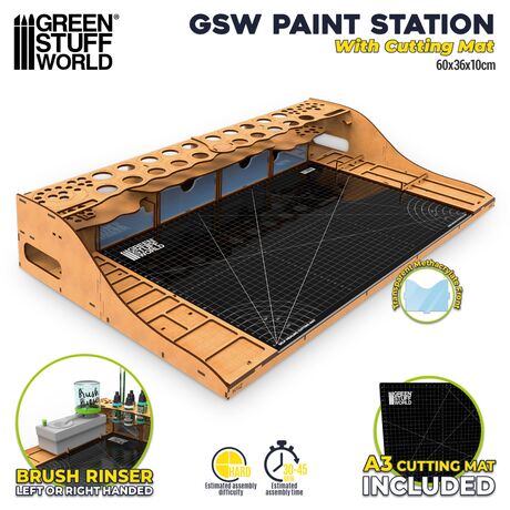GSW Paint Station with Cutting Mat