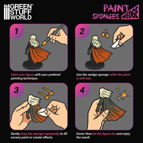 Paint Wedge Sponges (Pack x24)