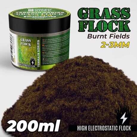 Grass Flock - Burnt Fields 2-3mm  (200ml)
