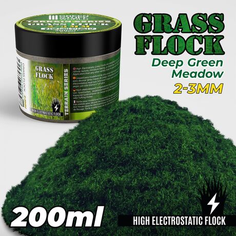 Grass Flock - Grass Green Meadow 2-3mm (200ml)