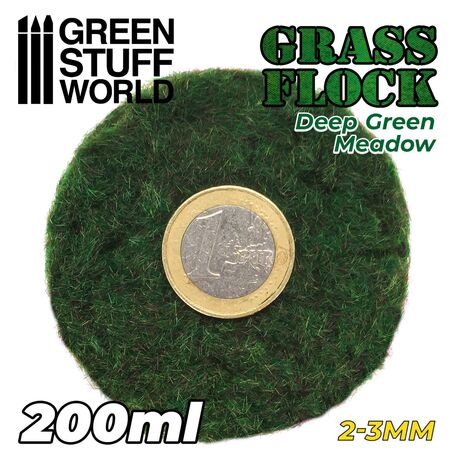 Grass Flock - Grass Green Meadow 2-3mm (200ml)