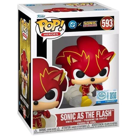 Pop! Sonic as the Flash - DC X Sonic The Hedgehog #593