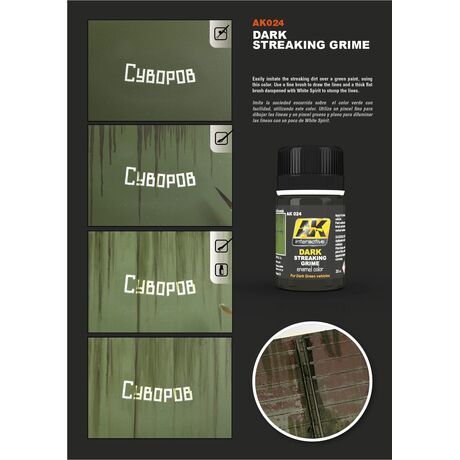 Dark Streaking Grime for Green Vehicles 35ml