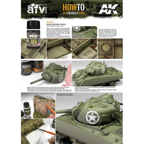 Dark Brown Wash for Green Vehicles 35ml