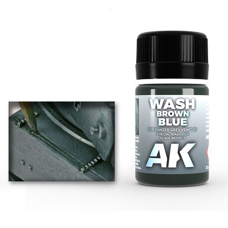 Wash Brown Blue for Panzer Grey Vehicles 35ml