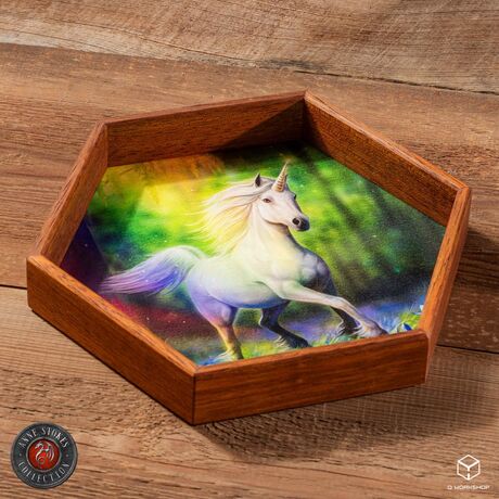 Anne Stokes Dice Tray: Chase the Rainbow
