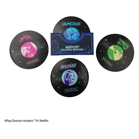 K-Pop Demon Hunters - Hunters & Demons Soundtrack Coasters (4)