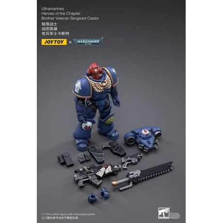 Ultramarines Brother Veteran Sgt Castor Action Figure 13cm