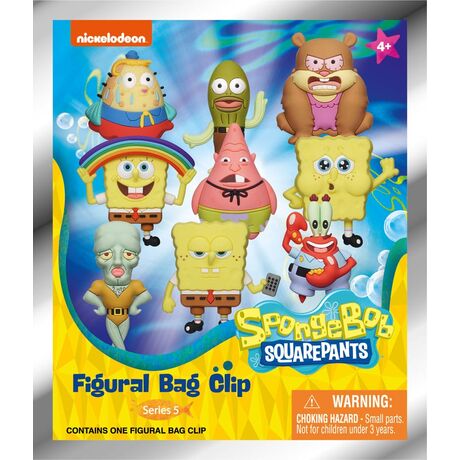 Nickelodeon Classics 3D PVC Bag Clips Series 5 SpongeBob SquarePants