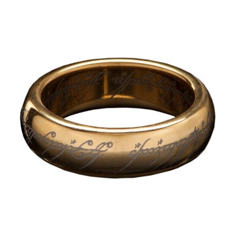 Lord of the Rings the One Ring Tungsten (GOLD PLATED) SIZE 10