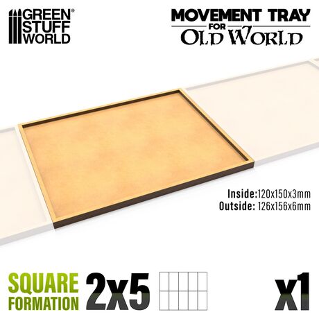 Movement Trays Square Formation 120x150mm (pack x1)