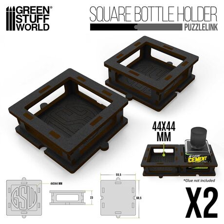 Square Bottle Holder (pack x2)