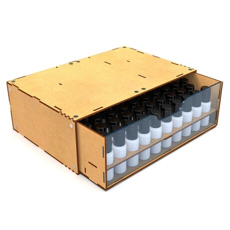 Stackable Hobby Paint Drawer Rack (17ml)