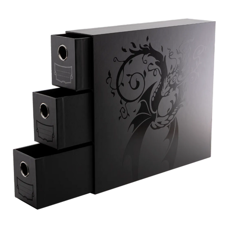 Dragon Shield Fortress Card Drawers Vertical 3 XL Black