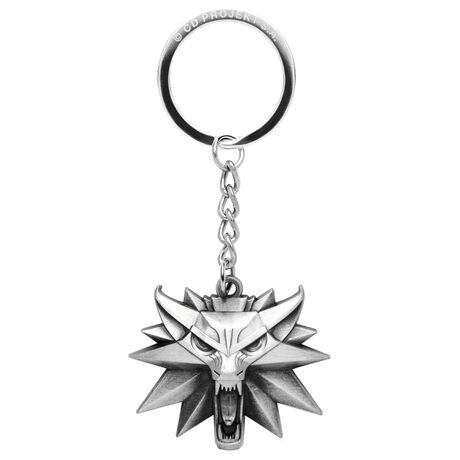 The Witcher 3 Keychain Wolf Medallion