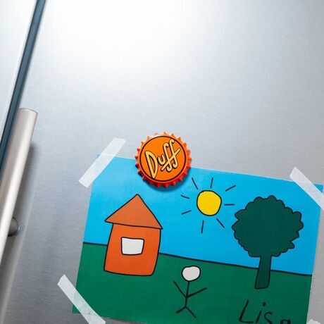 The Simpsons Magnet with Bottle Opener Duff Beer 7 cm