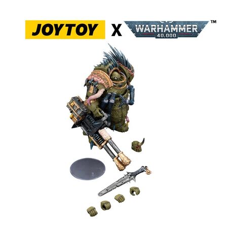 Death guard Blightlord Terminator 1 with Reaper Action Figure 1/18 14cm