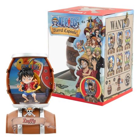 One Piece Barrel Capsule Mini Figures 9 cm Blind Box
