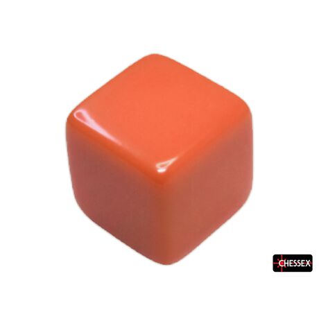 Blank 15mm D6 Opaque Orange