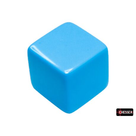 Blank 15mm D6 Opaque Light Blue
