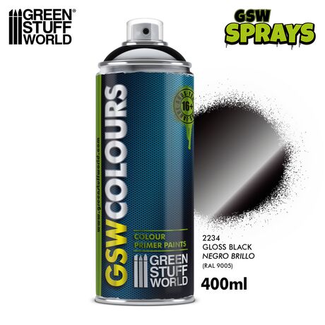 Primer Colour Gloss Black 400ml