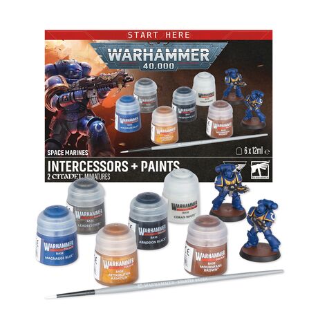 Space Marines: Intercessors + Paints GE/FRE/ITA/DUT/CZ/SLV