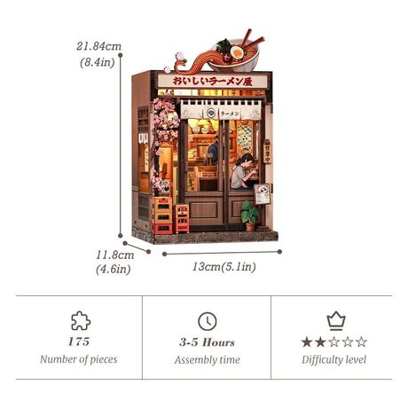 Miniature House Model Kit Oishii Kyoto 22 x 13 cm