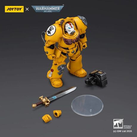 Imperial Fists Terminator 1 with Power Sword and Storm Bolter Action Figure 14cm