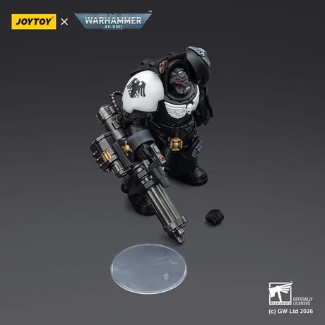 Raven Guard Terminator 3 with Power Fist and Assault Cannon Action Figure 14cm