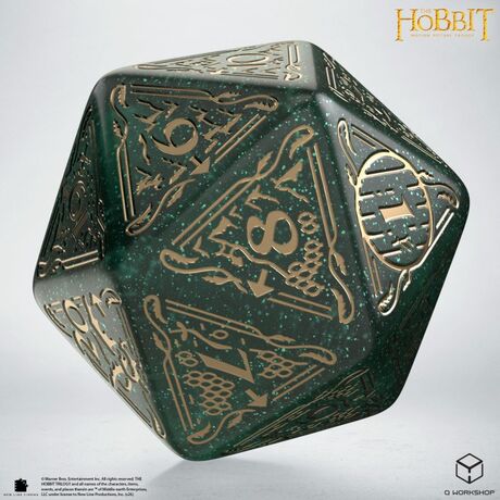 The Hobbit Spindown d20 - Verdant TCG Jumbo Die