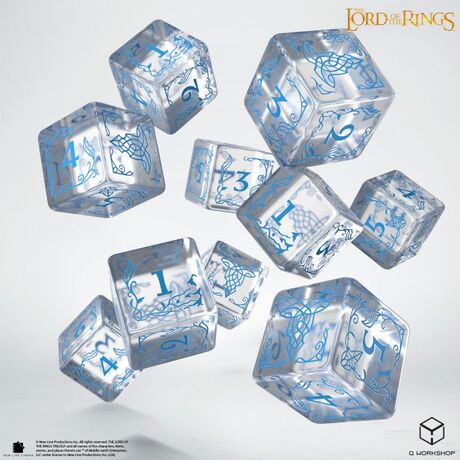 The Lord of the Rings: Rivendell 10xd6 Dice Set - Water