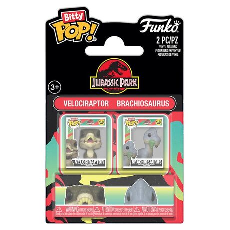 Bitty Pop! Velociraptor & Brachiosaurus
