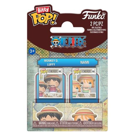 Bitty Pop! 2-Pack: Monkey D. Luffy & Nami - One Piece