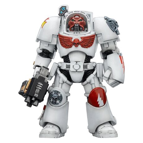 White Scars Terminator 2 with Power Fist and Storm bolter Action Figure 14cm