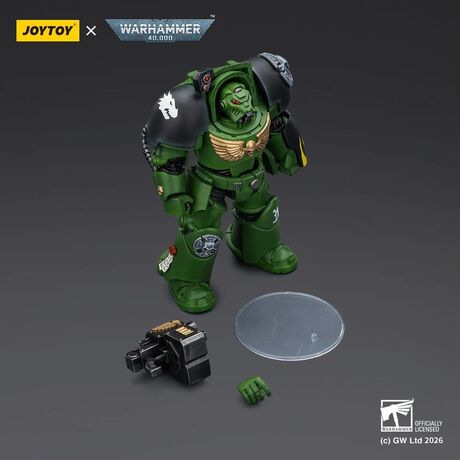 Salamanders Terminator 2 with Power Fist and Storm bolter Action Figure 14cm
