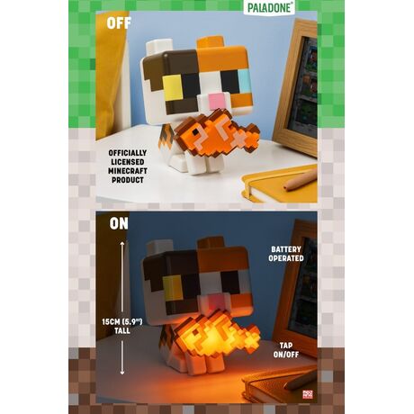 Minecraft GloBuddies Light Cat 15 cm