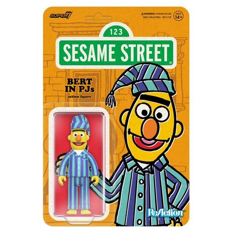 Sesame Street ReAction Action Figure Wave 06 Bert (PJ) 10 cm
