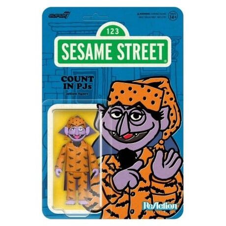 Sesame Street ReAction Action Figure Wave 06 Count Von Count (PJs) 10 cm