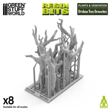 3D Printed - Broken Tree Branches