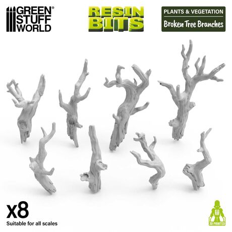 3D Printed - Broken Tree Branches