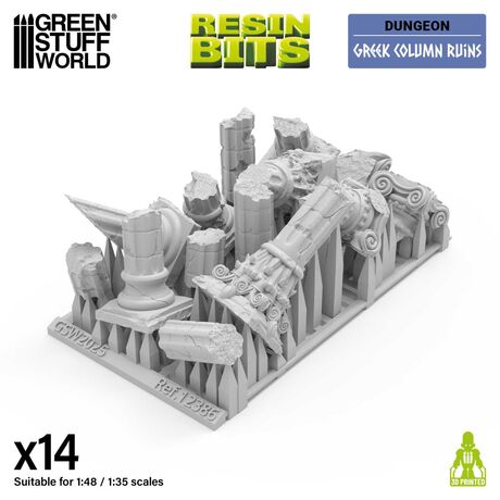 3D Printed Set - Greek Column Ruins