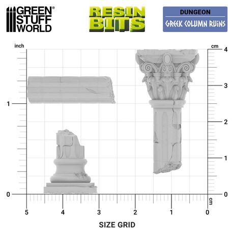 3D Printed Set - Greek Column Ruins