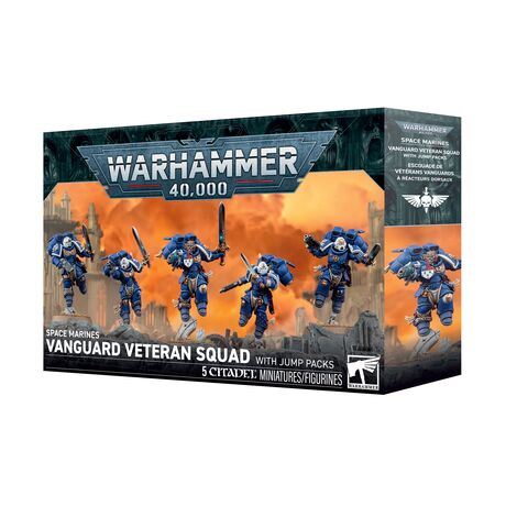 Space Marines: Vanguard Veterans with Jump Packs