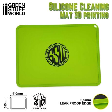 Silicone Cleaning Mat - Green