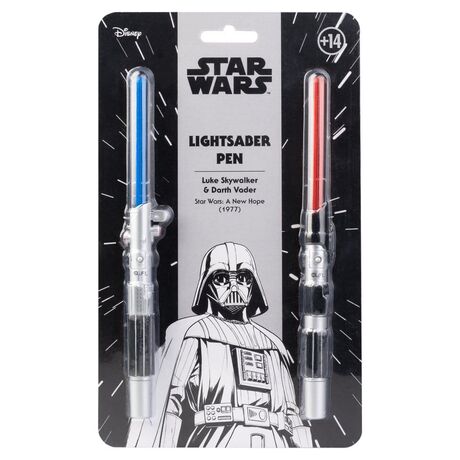 Star Wars Set of 2 Lightsaber Pens Luke Skywalker & Darth Vader