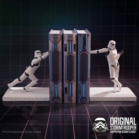 Original Stormtrooper Bookends Working Hard Hardly Working 19 cm
